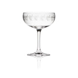 RONA Vintage Etched Coupe Glass image 2