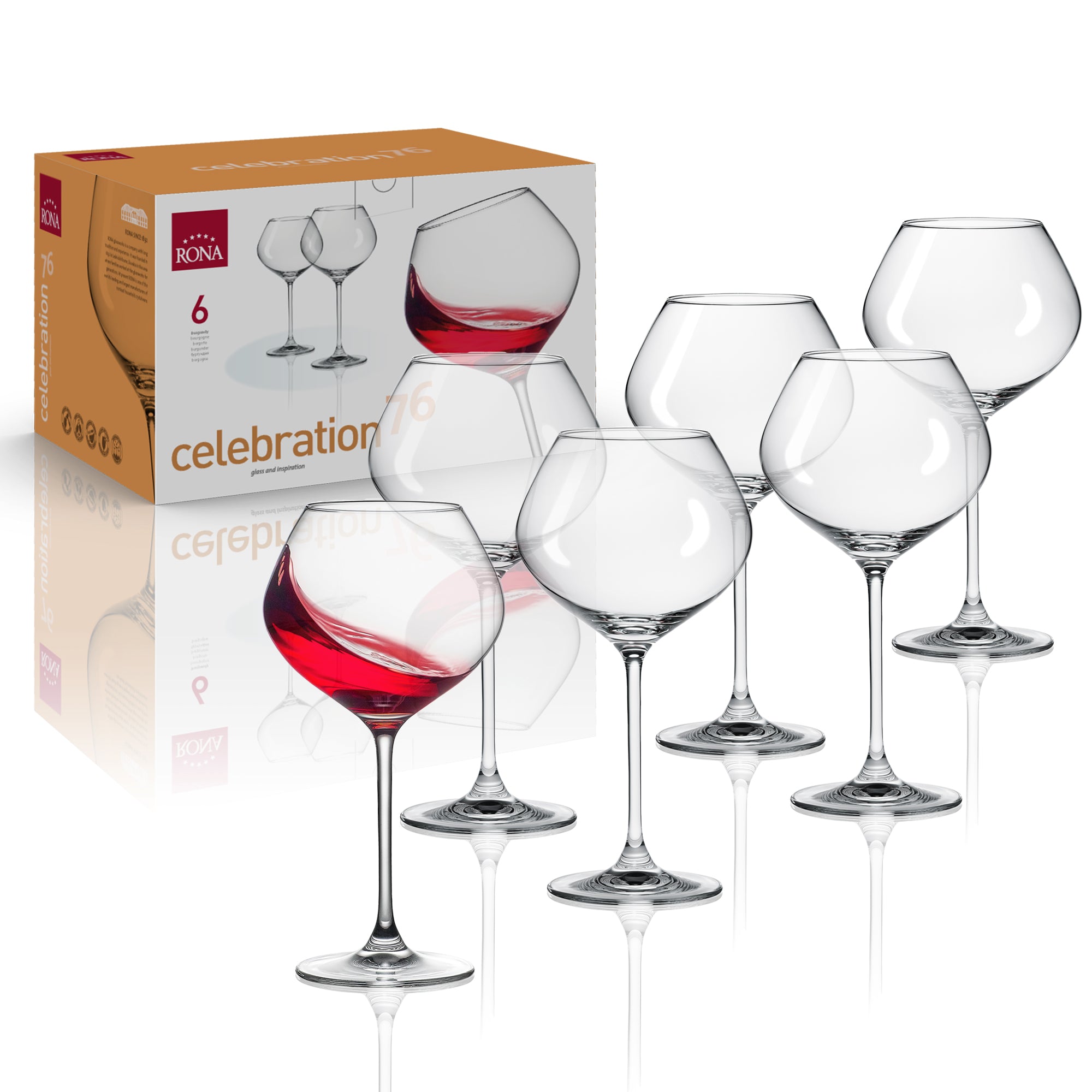 RONA Celebration 76 Wine Glass - Set of 6 - Pack image 6