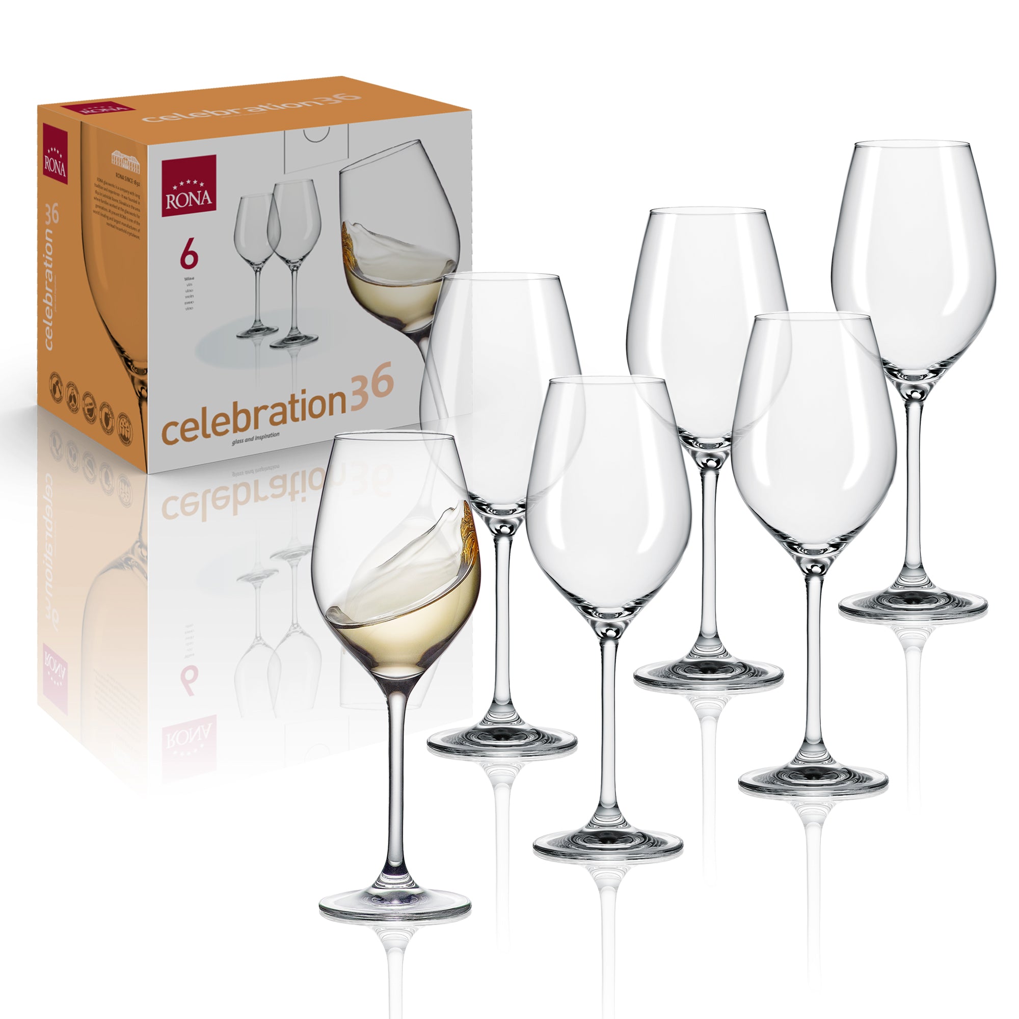 RONA Celebration 36 Wine Glass - Set of 6 - Pack image 6