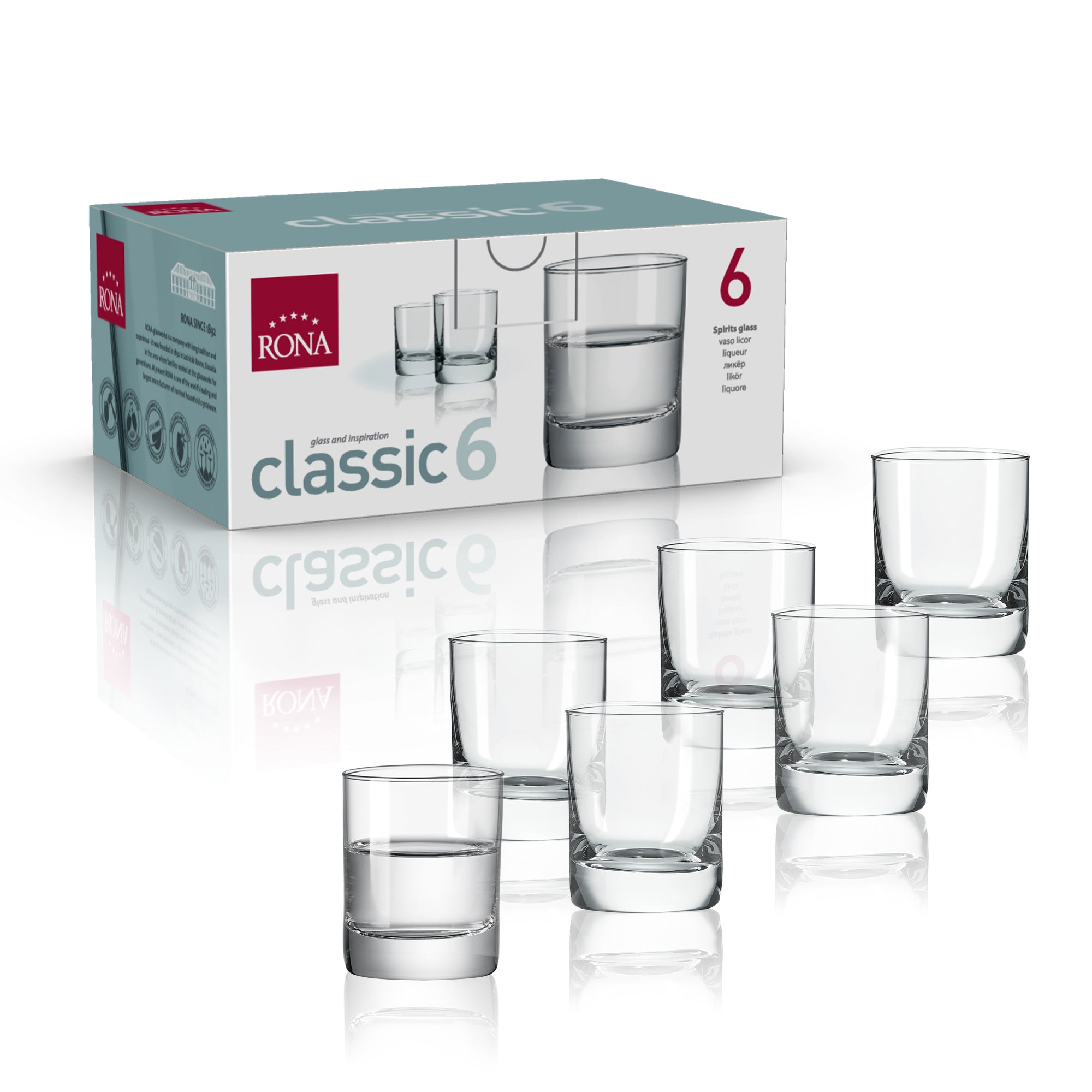 RONA Classic Spirit Glass - Set of 6 - Pack image 6