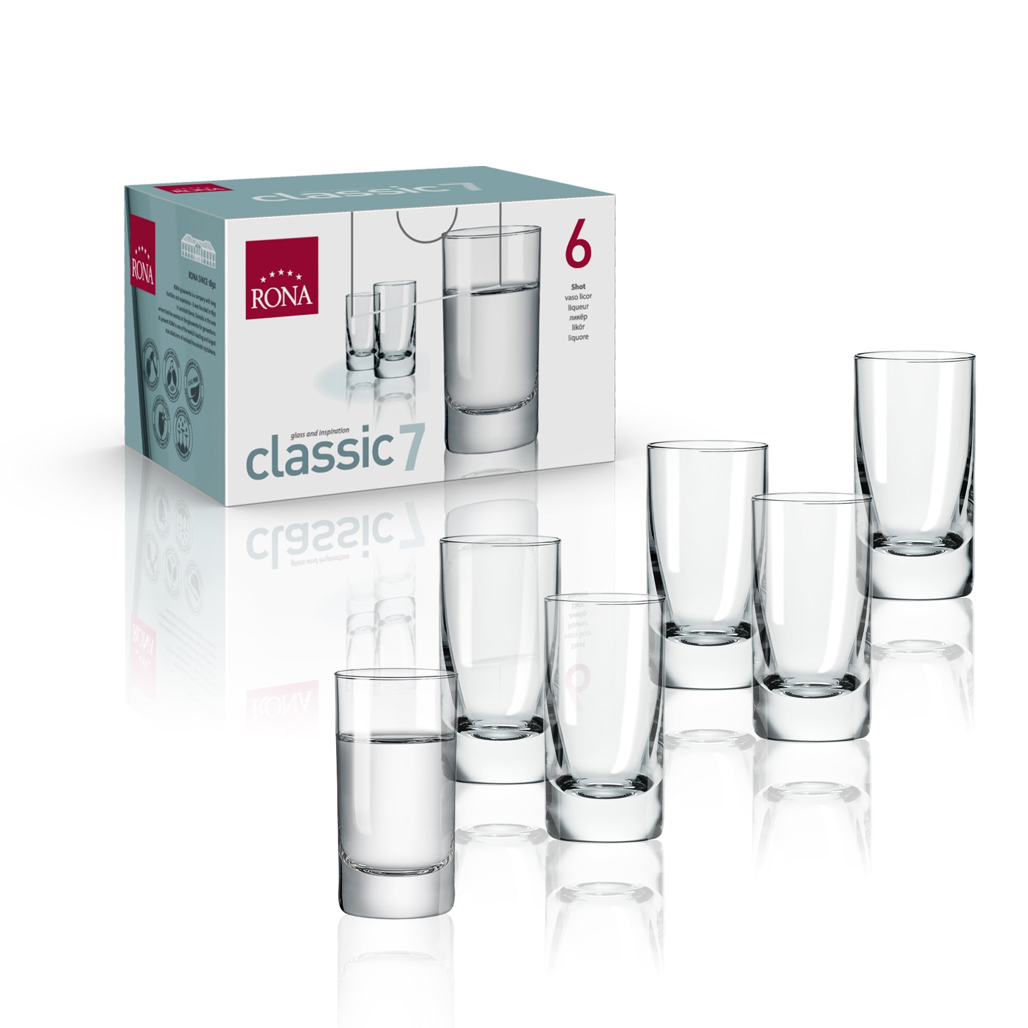 RONA Classic Shot Glass - Set of 6 - Pack image 6