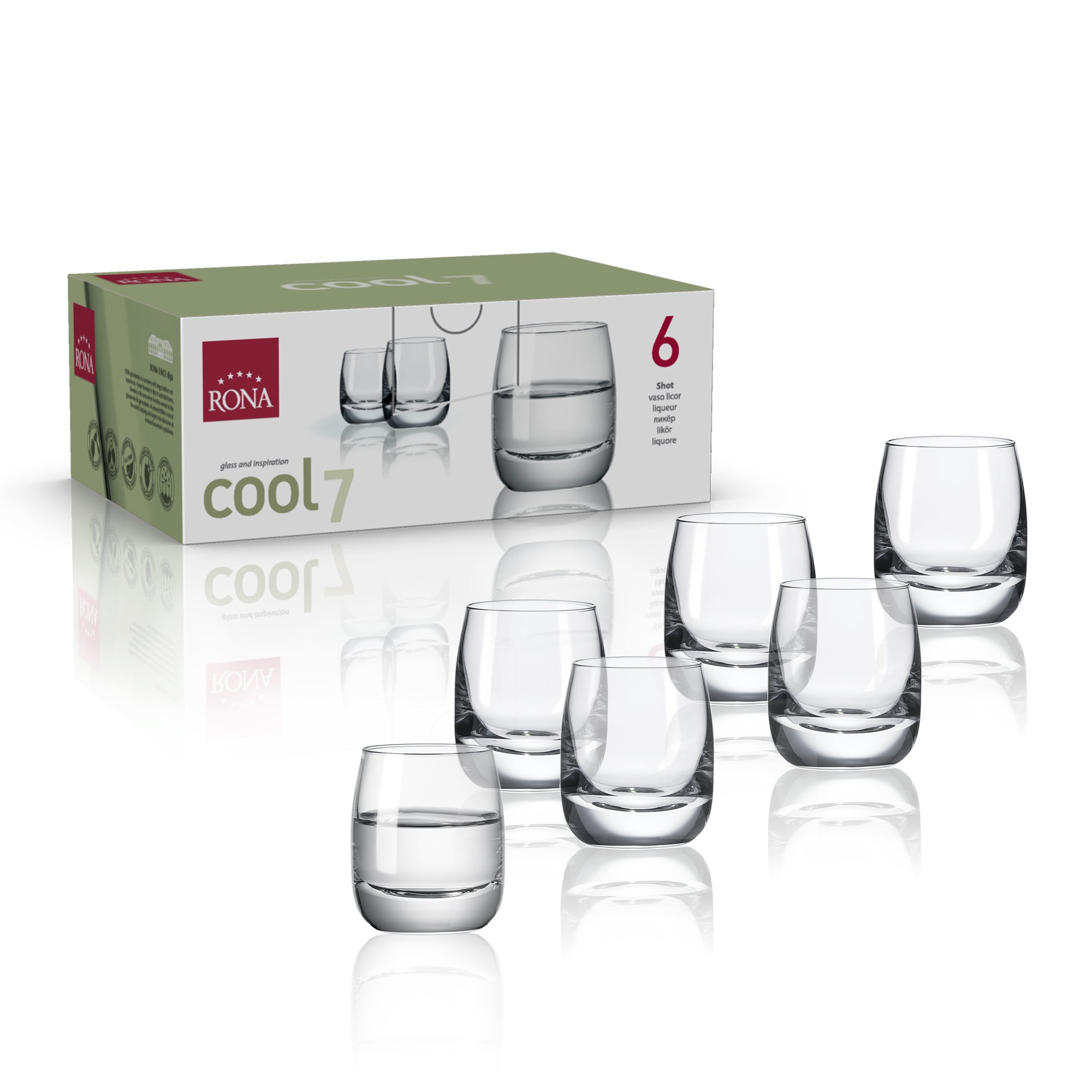 RONA Cool Shot Glass - Set of 6 - Pack image 6