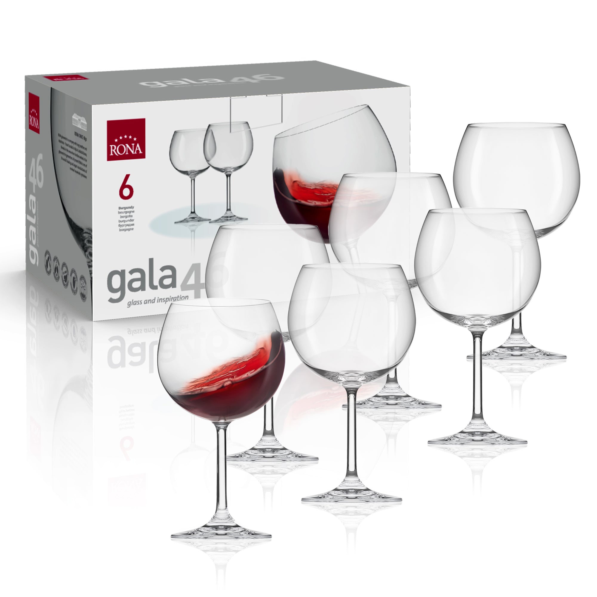 RONA Gala 46 Wine Glass - Set of 6 - Pack image 4