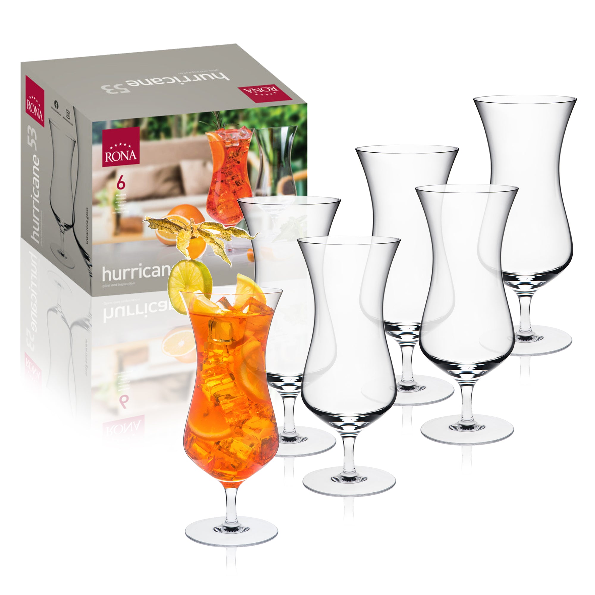 RONA Hurricane Glass - Set of 6 - Pack image 5