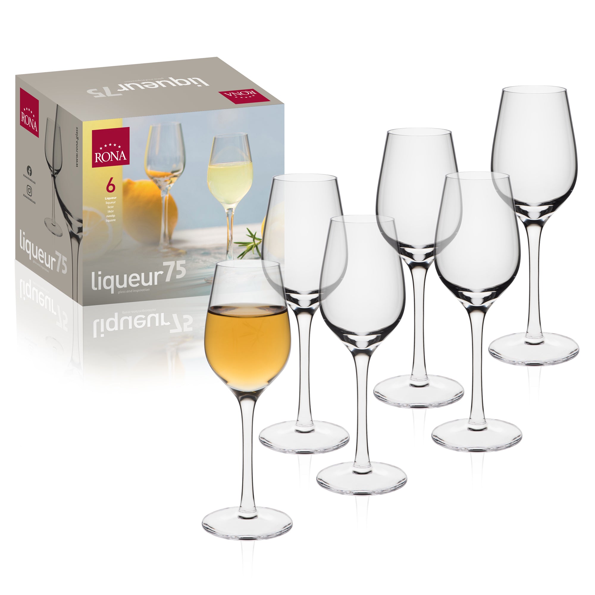 RONA Liqueur 75 Glass - Set of 6 - Pack image 3