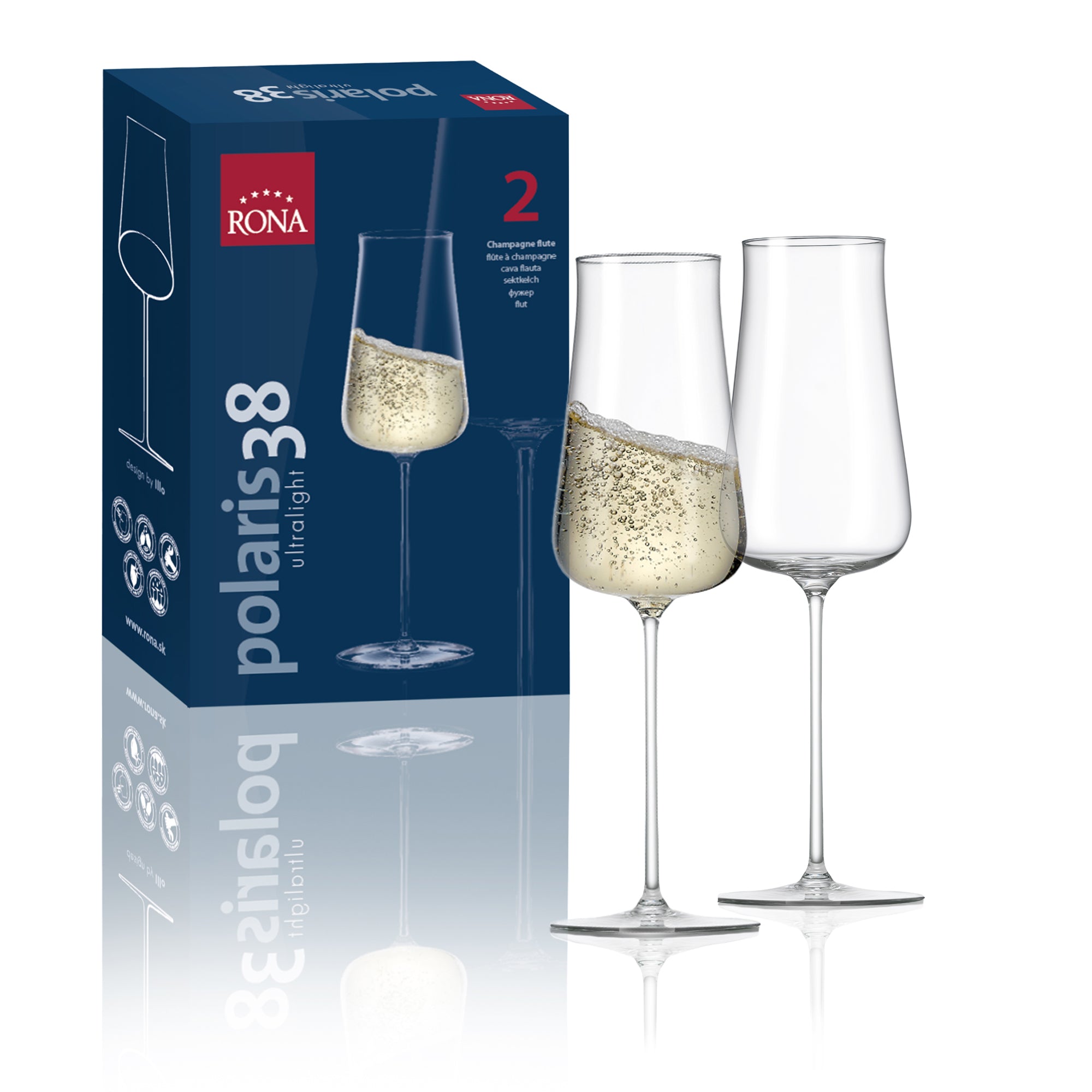 RONA Polaris Champagne Flute - Set of 2 - Pack image 4