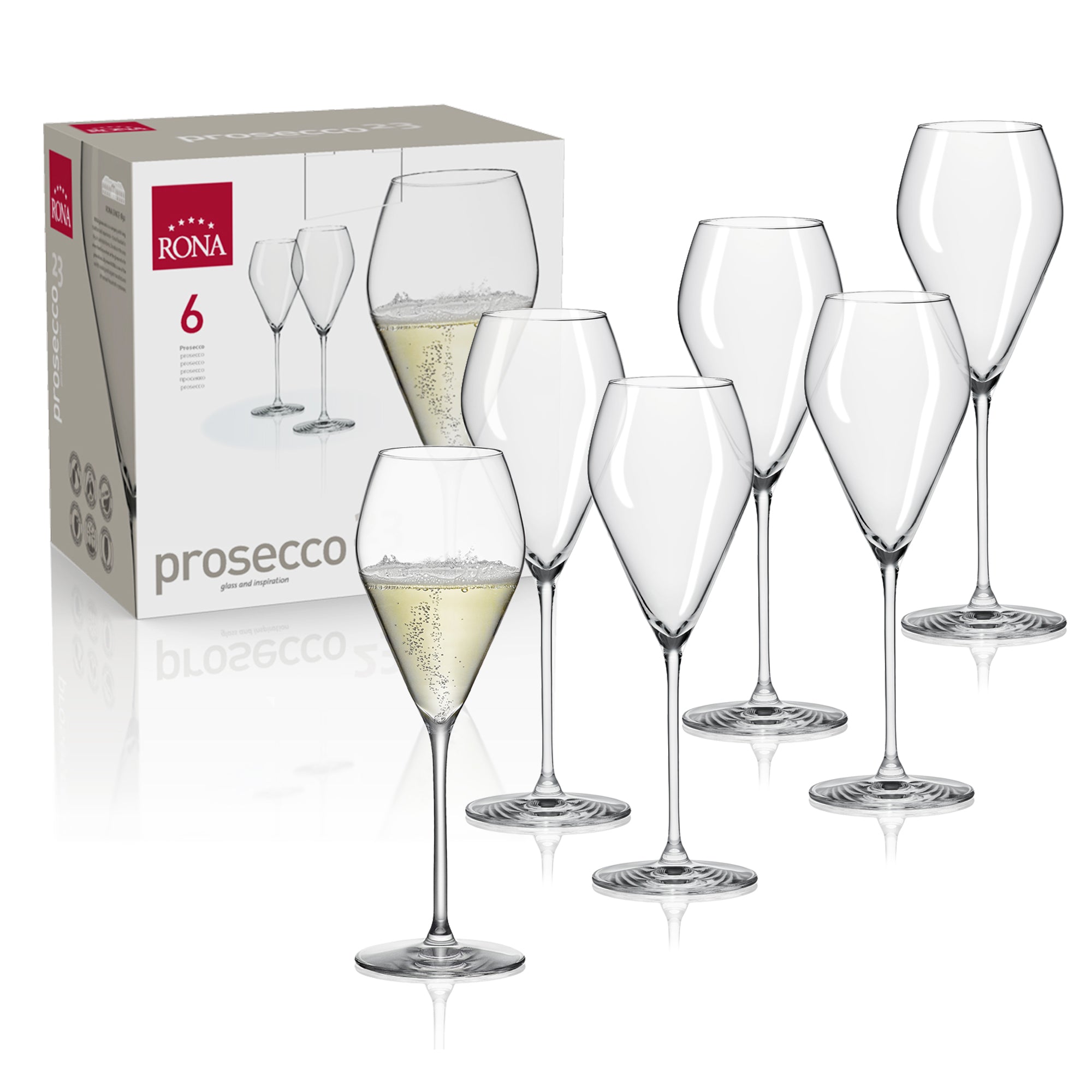 RONA Prosecco Glass - Set of 6 - Pack  image 5