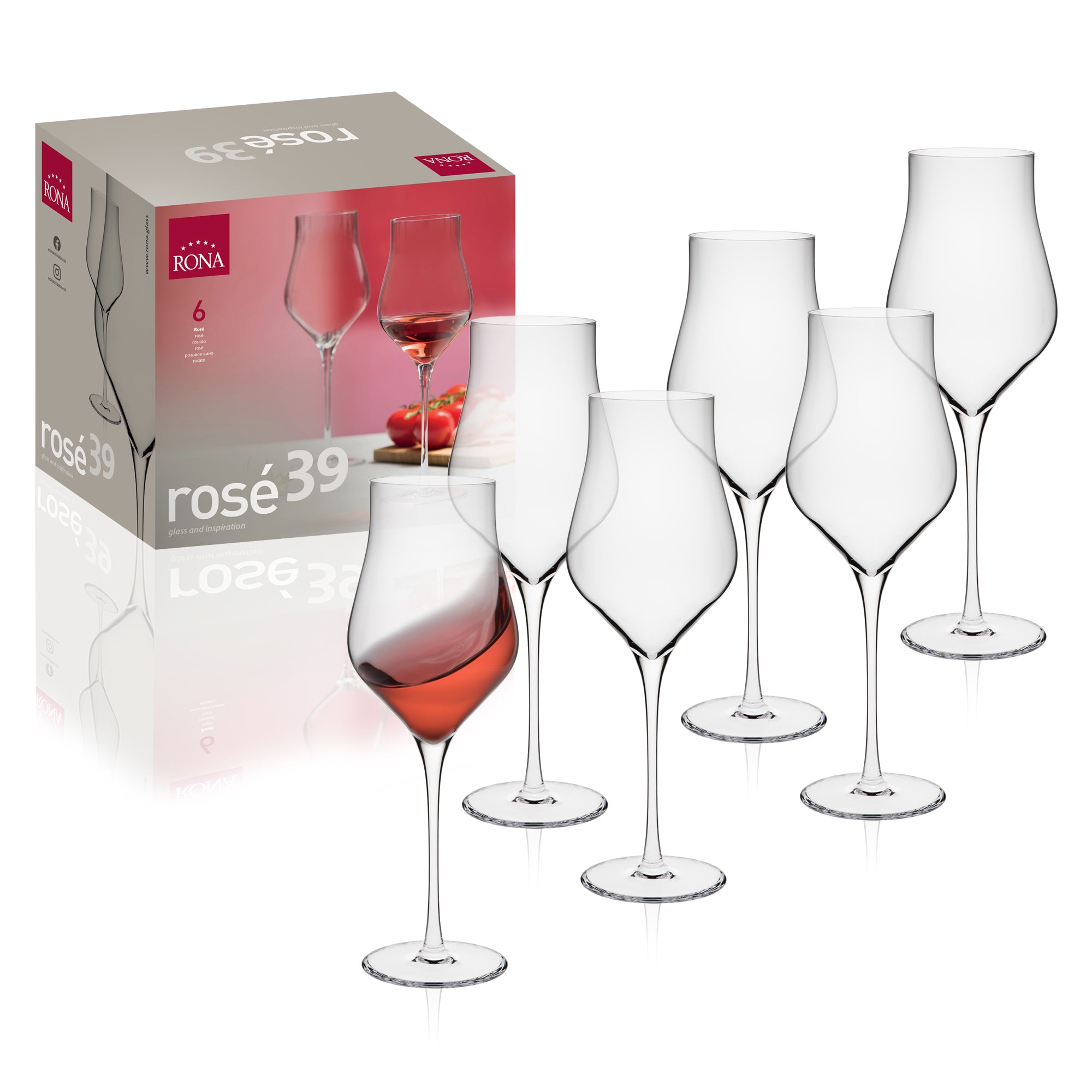 RONA Rosé Glass - Set of 6 - Pack image 5