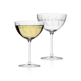 RONA Vintage Etched Saucer Glass - Set of 2 image 3