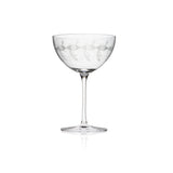 RONA Vintage Etched Saucer Glass image 2