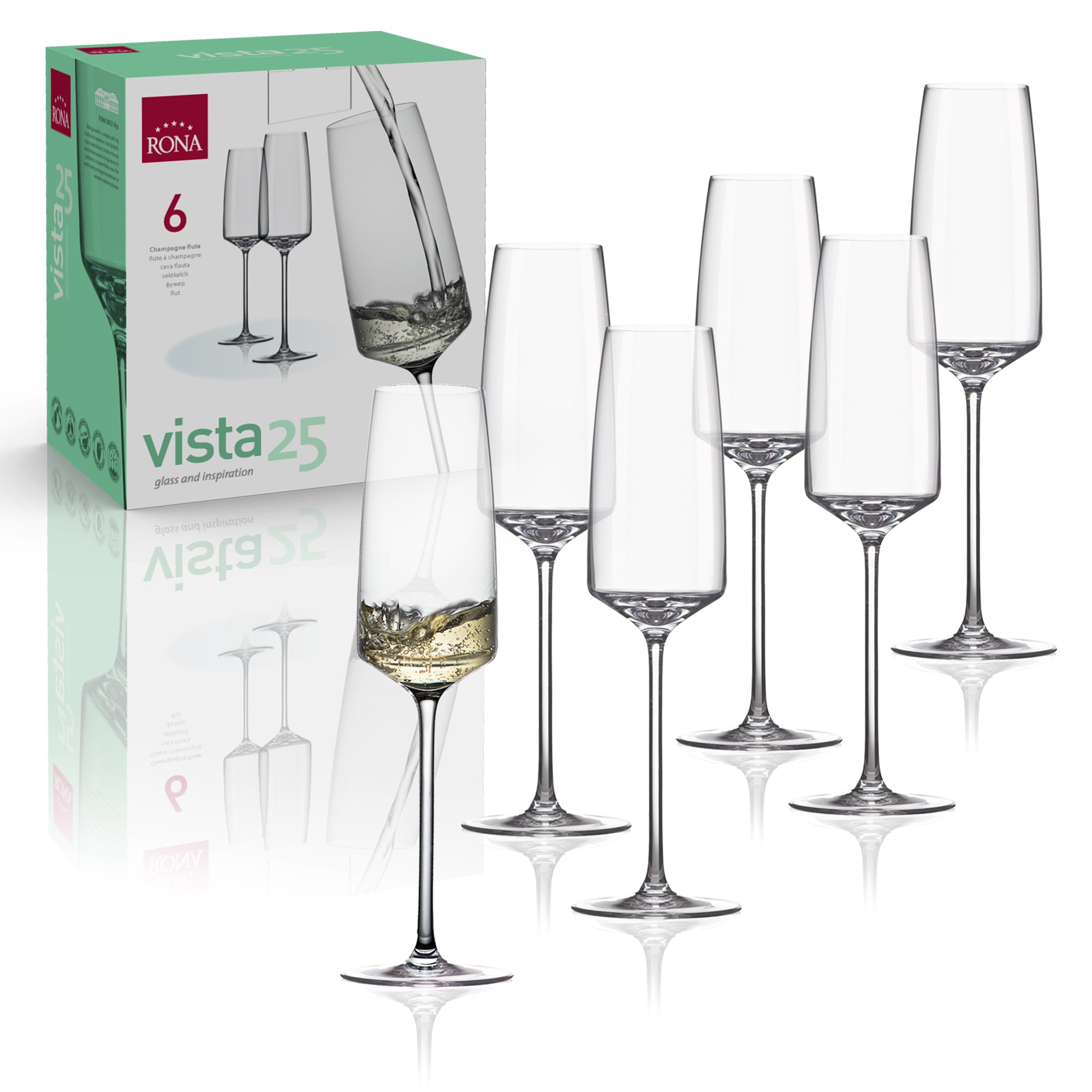 RONA Vista Champagne Flute - Set of 6 - Pack image 6